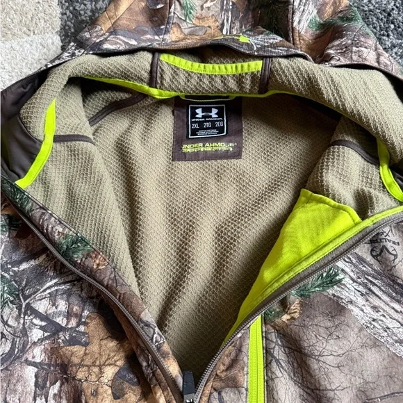 Under Armour Men’s ColdGear Scent Control Barrier Camouflage Hoodie - 2XL - Picture 6 of 12